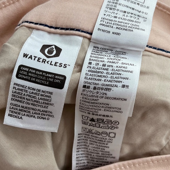 36x32 Levi’s XX Chino Standard Taper Men's Pant Pink - Picture 12 of 14